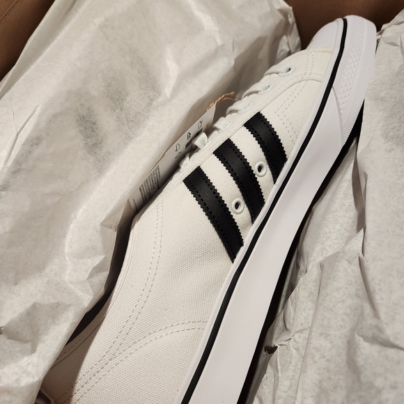 Adidas nizza sneaker shoe mens size 14 black white - Picture 4 of 10